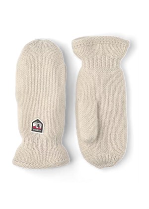 Basic wool mittens Offwhite Hestra